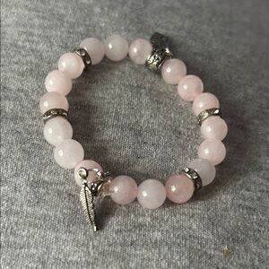 Child’s Pink Rose Quarts Bracelet